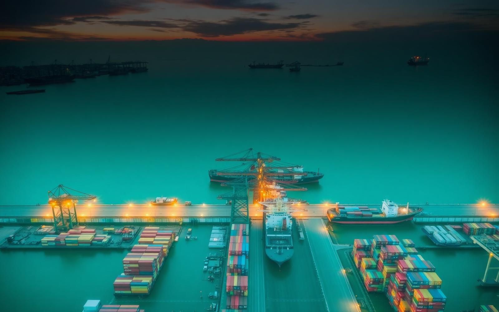 Cargo shipping port